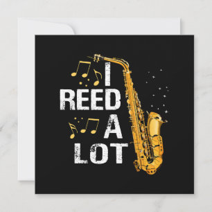 Funny Saxophone Invitation