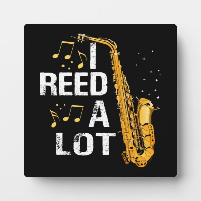 Funny Saxophone Plaque (Front)