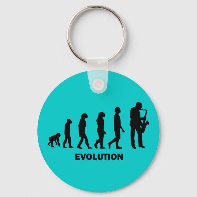 funny saxophone player keychain (Front)