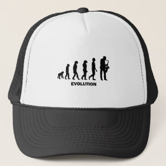 funny saxophone player trucker hat