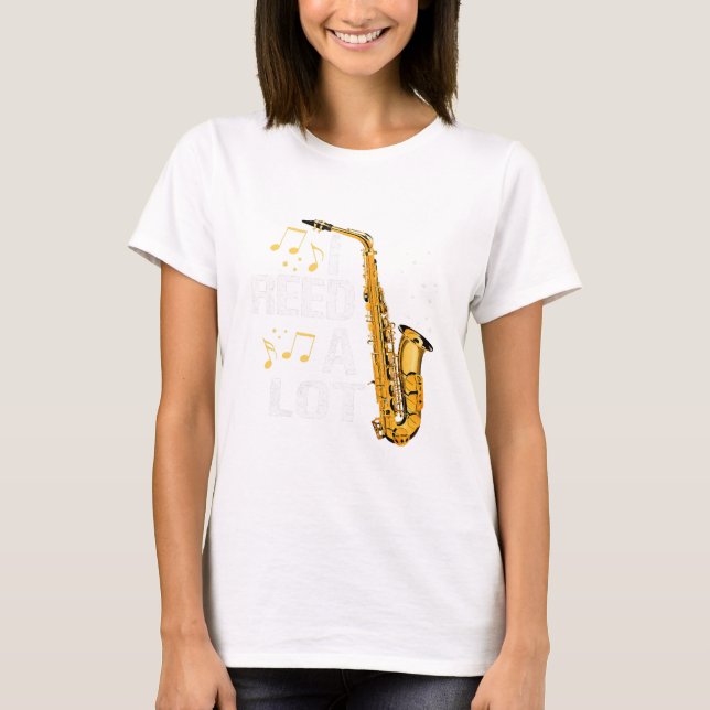 Funny Saxophone T-Shirt (Front)