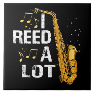 Funny Saxophone Tile