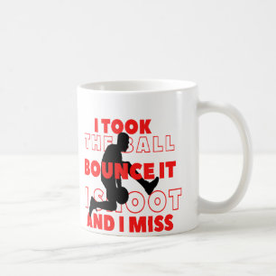 Funny saying and meme about basketball players coffee mug