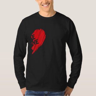 Funny Saying Be Mine Partner Look Couple Two Half T-Shirt