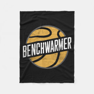 Funny Saying_ Benchwarmer Bench Press Basball Fleece Blanket