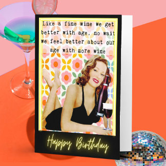 Funny Saying Birthday Card Woman Best Friend Sassy