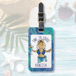 Funny Saying Cartoon Tropical Cruise for Her Luggage Tag<br><div class="desc">This funny cartoon luggage tag for her is perfect for her next vacation. You can customize it with her name and message!  Look for my collection featuring men and women to mix and match all your souvenirs to make your trip memorable</div>