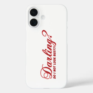 funny saying Darling do I not look busy withhearts iPhone 16 Case