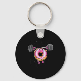 Funny Saying Donut Give Up Gym Weight Lifting Work Keychain