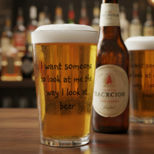 Funny Saying Drinking Beer Pint Glass