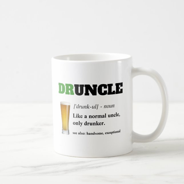 Funny Saying - Druncle Funny Uncle Coffee Mug (Right)