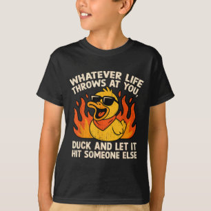 Funny Saying Duck Joke Quote Humour Duck Meme T-Shirt