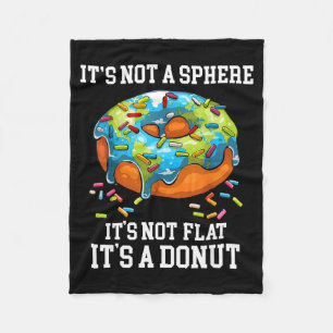 Funny saying earth day donut teacher save the fleece blanket
