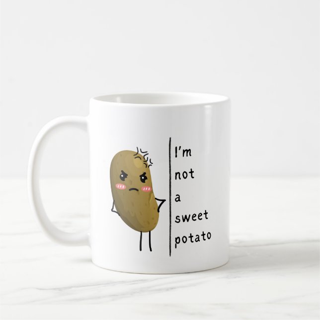 Funny Saying i’m not a sweet potato Coffee Mug (Left)