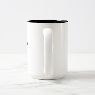 Funny saying, "I may look calm" mug. Two-Tone Coffee Mug