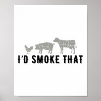 Funny Saying I Would Smoke That Bbq Joke Party Fun