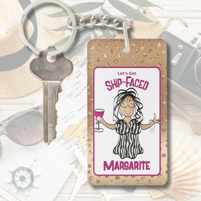 Funny Saying Joke Cruise Beach Tropical Vacation  Keychain (Creator Uploaded)