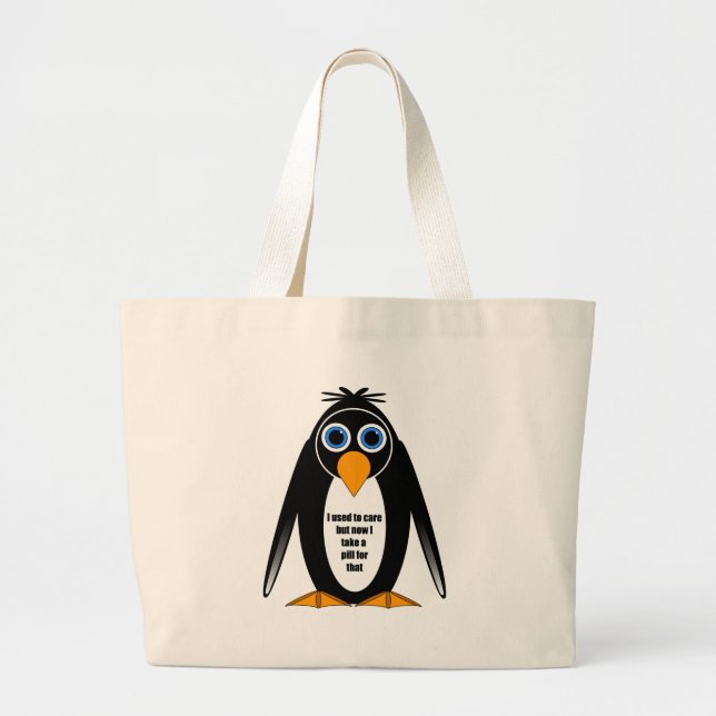 funny saying large tote bag (Front)