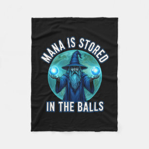 Funny saying mana stored the sarcastic fleece blanket