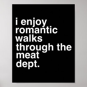 Funny Saying Meat Bacon Beef Grilling Bbq Lover Gi Poster