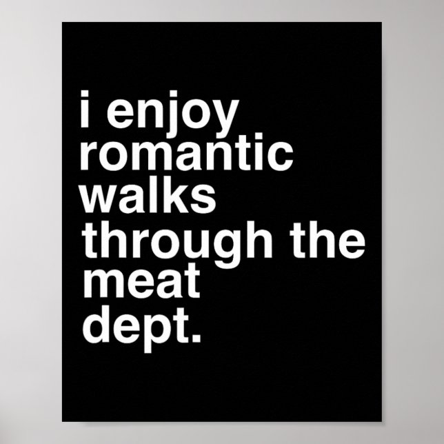 Funny Saying Meat Bacon Beef Grilling Bbq Lover Gi Poster (Front)