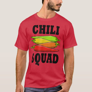 Funny Saying Meican Food Chili Squad Jalapeno  T-Shirt