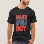 Funny Saying Nana of The Birthday Boy Spider Theme T-Shirt<br><div class="desc">Funny Saying Nana of The Birthday Boy Spider Theme Grandma</div>