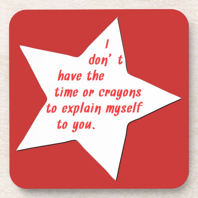 Funny Saying or Quote For Coffee Lovers Coaster (Front)