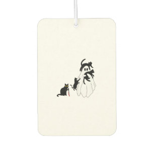 Funny Saying Spooky Season Halloween Cat Ghost Wom Air Freshener