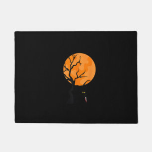 Funny Saying Spooky Season Halloween Cat Lover Wom Doormat