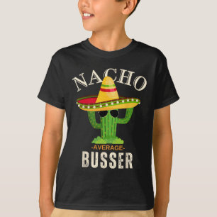 Funny Saying Vintage Nacho Average Busser Matching T-Shirt