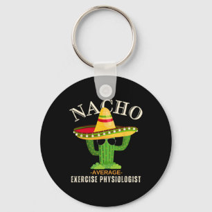 Funny Saying Vintage Nacho Average Exercise Physio Keychain