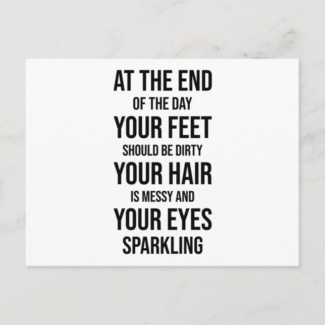 Funny Sayings Adventure Postcard (Front)