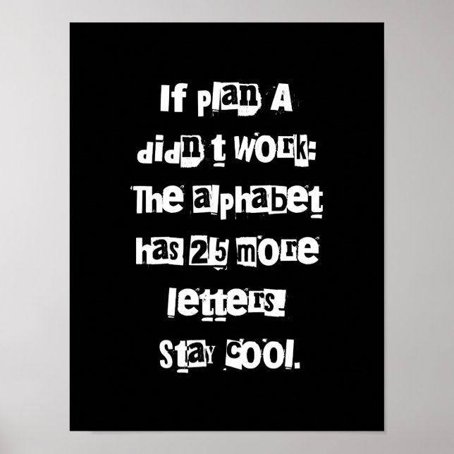 Funny Sayings Sarcasm Lover Gifts - Typography Art Poster (Front)