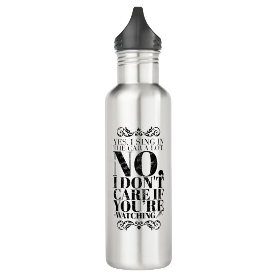 Funny Sayings Stainless Steel Water Bottle | Zazzle.ca