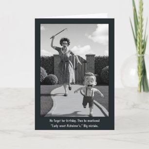 Funny Sayings Vintage Birthday Card
