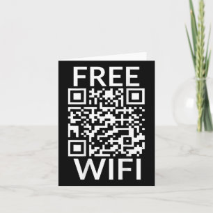 Funny Scan Free Wifi Trump Dancing Prank Qr Presid Card