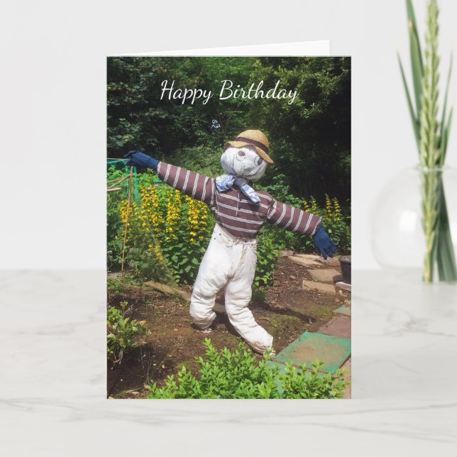 Funny scarecrow card (Front)