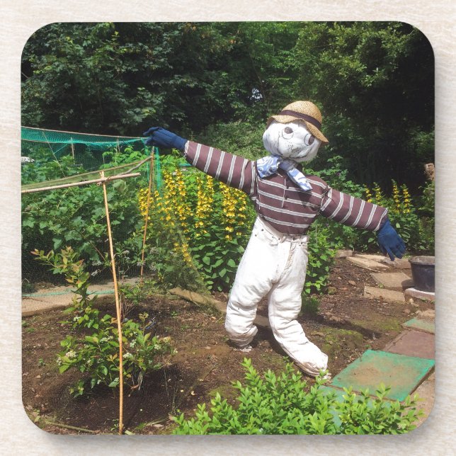 Funny scarecrow coaster (Front)