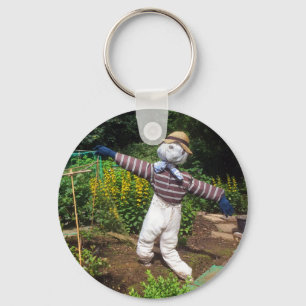 Funny scarecrow keychain
