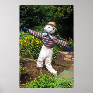 Funny scarecrow poster