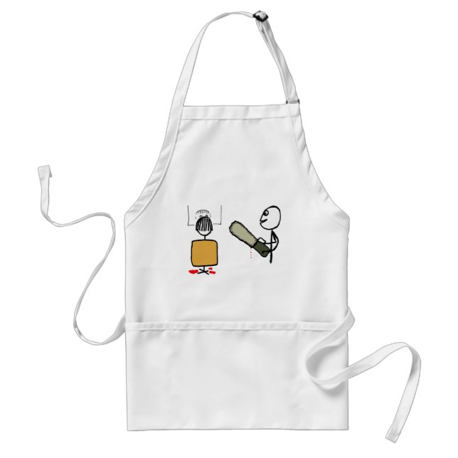 Funny Scary Barber Sweeney Todd Standard Apron (Front)