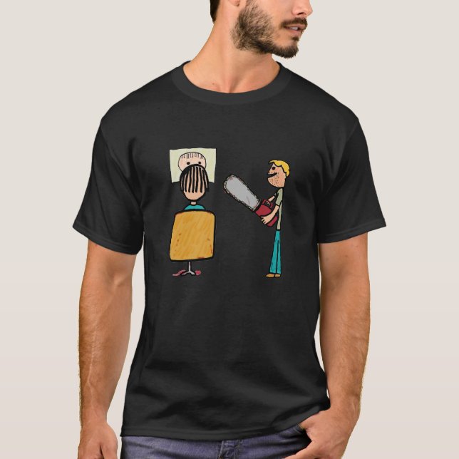 Funny Scary Barber Sweeney Todd T-Shirt (Front)