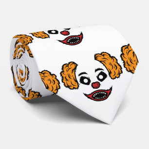 Funny Scary Clown Thunder_Cove Tie