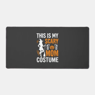 Funny Scary Mom Costume Halloween Witch Desk Mat