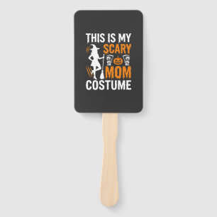 Funny Scary Mom Costume Halloween Witch Hand Fan
