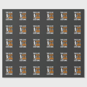 Funny Scary Mom Costume Halloween Witch Wrapping Paper