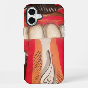Funny Scary Weird Tongue Asian Halloween Amazing iPhone 16 Plus Case