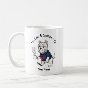 Funny  Schipperke Dog Business Suit Coffee  Mug