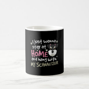 funny schnauzer beard  fear miniature men women coffee mug